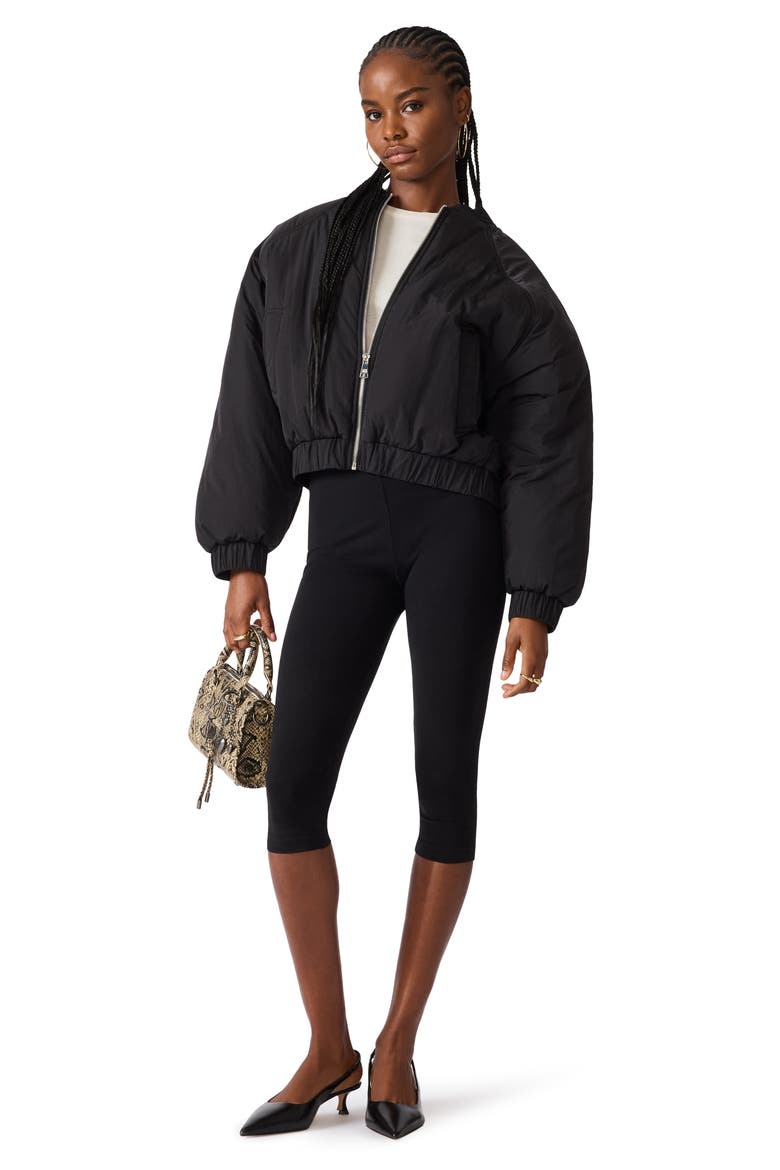 Adore Bomber Jacket, Alternate, color, BLACK