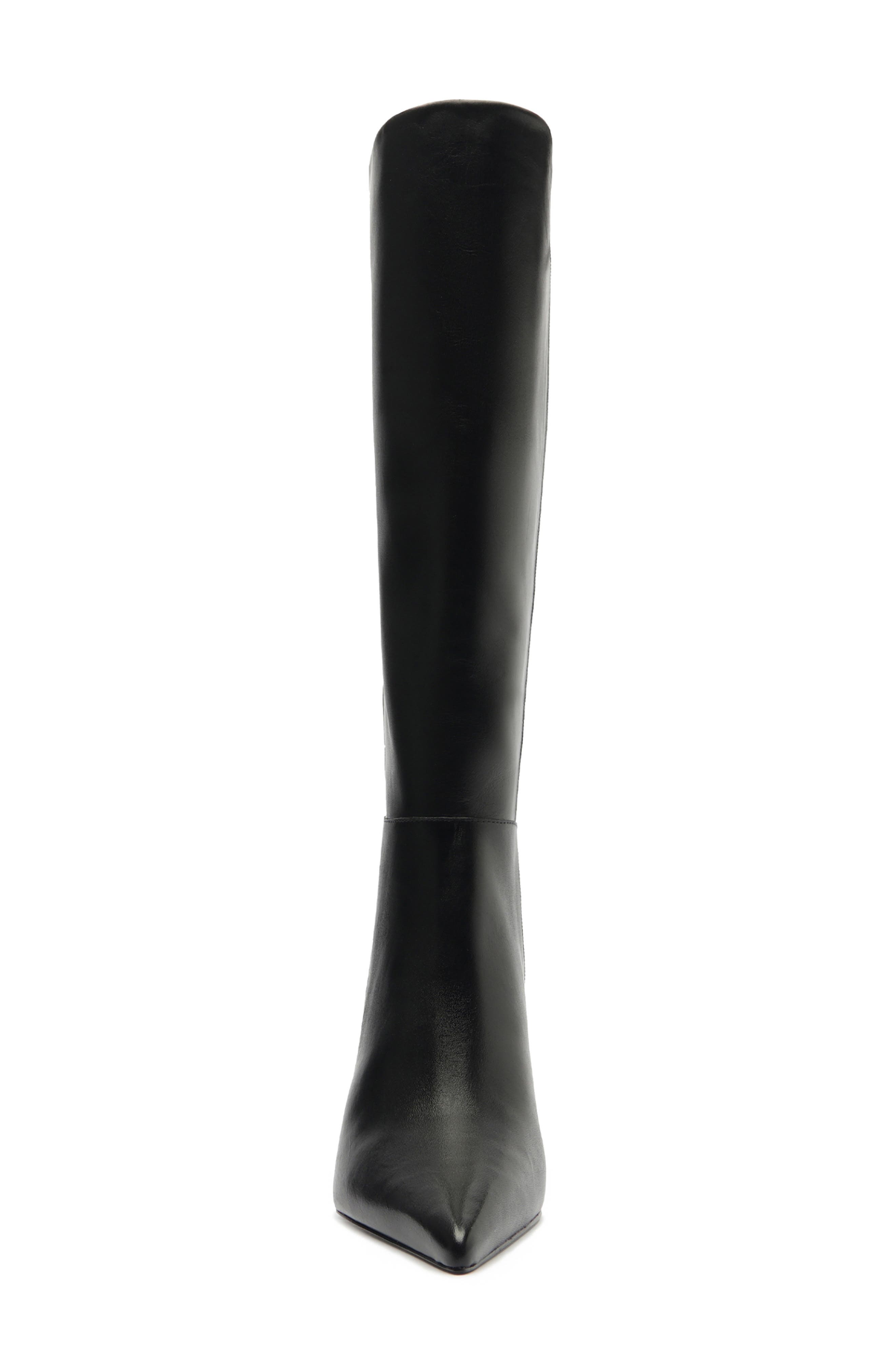 Schutz Mikki Up Knee High Boot, Alternate, color, Black