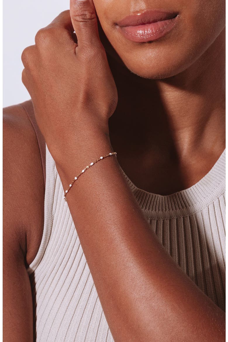 Kaz Bracelet, Alternate, color, GOLD / WHITE