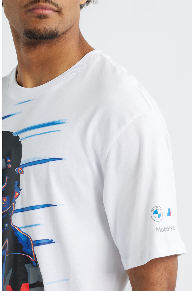 BMW M Motorsport 2 Vintage Graphic T-Shirt, Alternate, color, PUMA WHITE