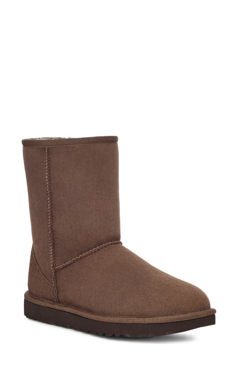 Classic II Genuine Shearling Lined Short Boot (Women)