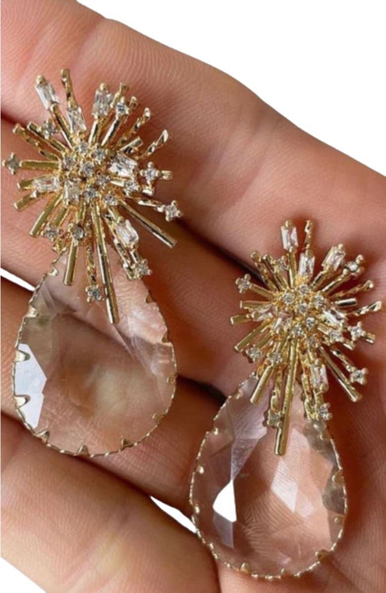 Erin McDermott Jewelry Champagne Drop Earrings, Main, color, Gold