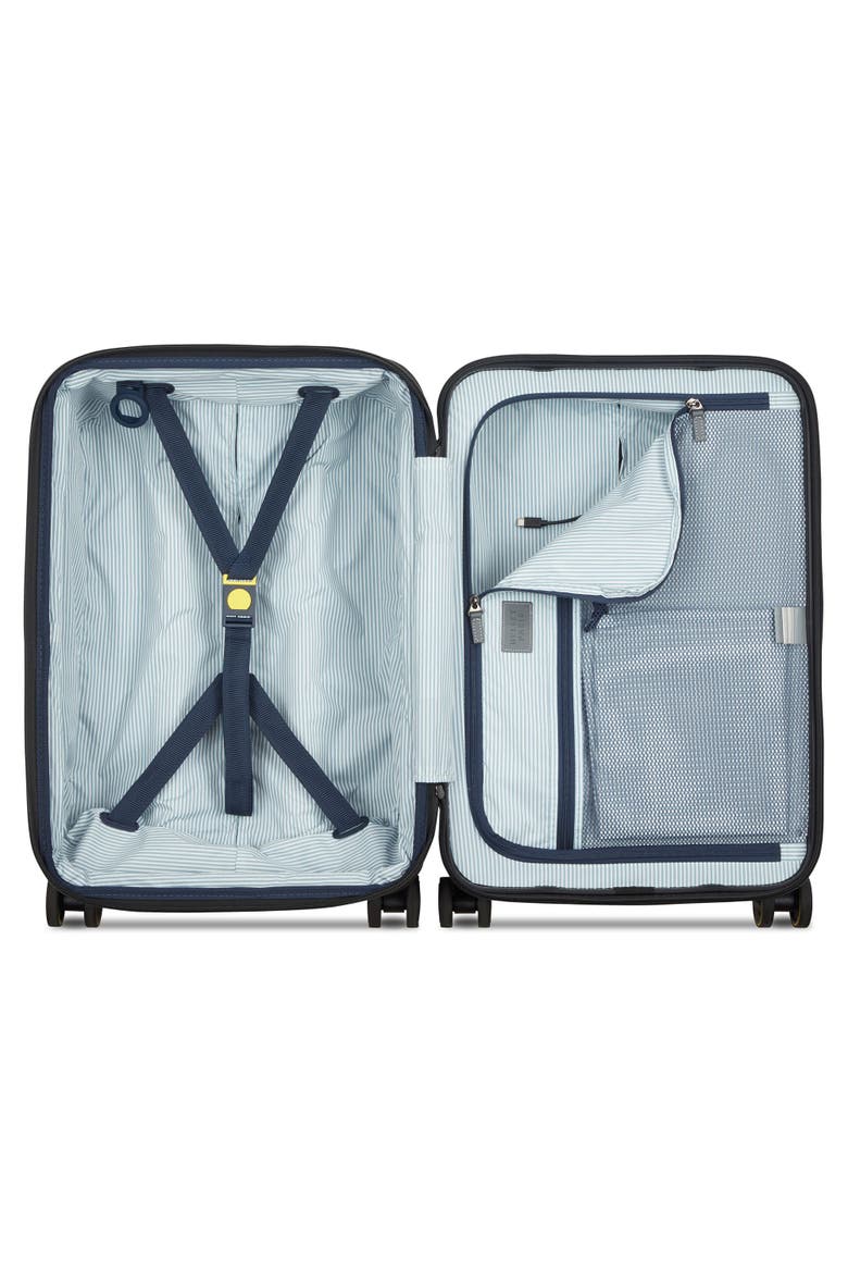 Cadence Hardside Expandable 20" Carry On Spinner Luggage, Alternate, color, Brushed Silver