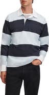 rag & bone Striped Cotton Rugby Shirt