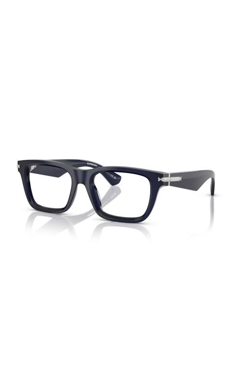 Burberry 53mm Rectangle Optical Glasses In Gray