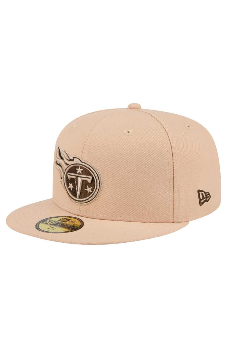 New Era Men's New Era Tan Tennessee Titans Candied Pecan 59FIFTY Fitted Hat, Alternate, color, Tan