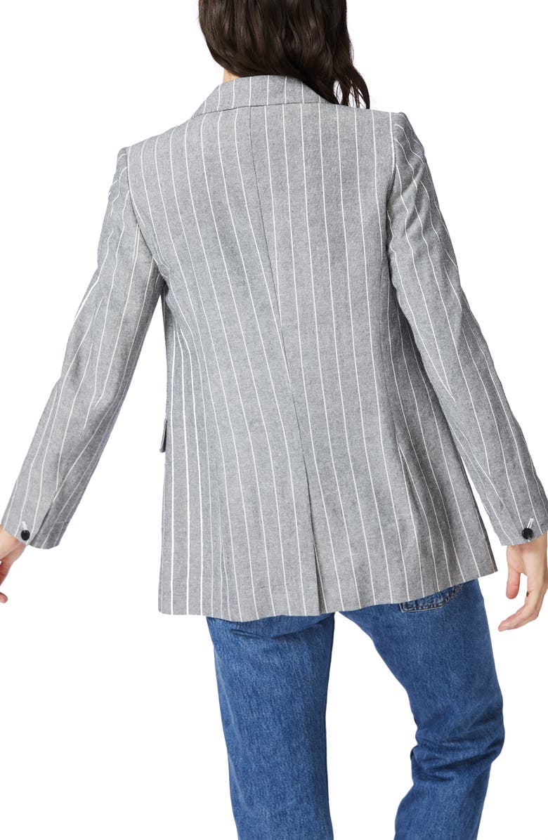 Court & Rowe Pinstripe One-Button Blazer, Alternate, color, 