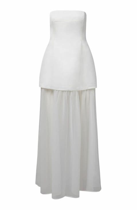 Corset Sheer Maxi Dress