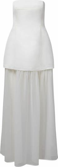 Corset Sheer Maxi Dress