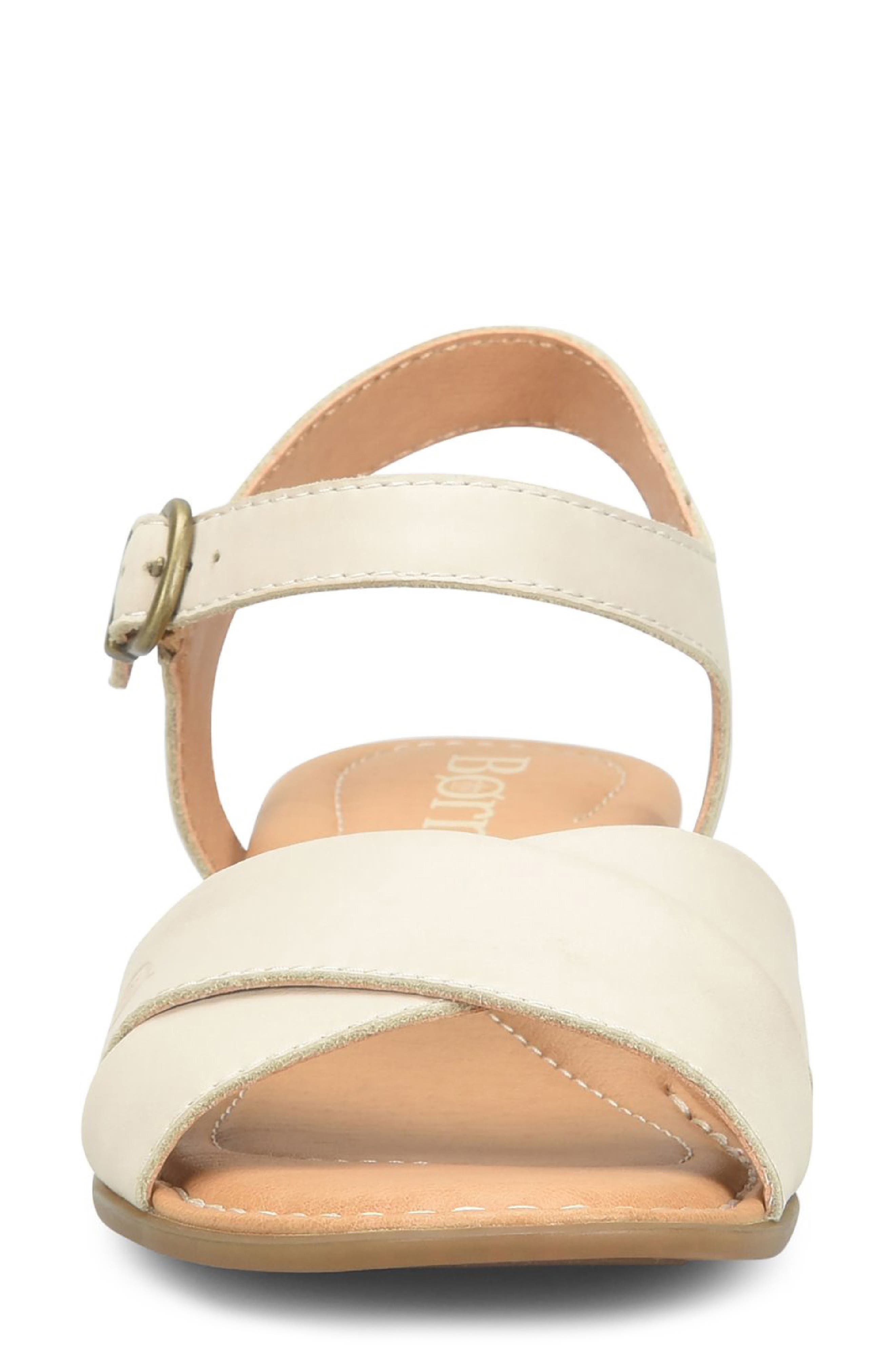 Børn Paige Wedge Sandal, Alternate, color, Cream Leather