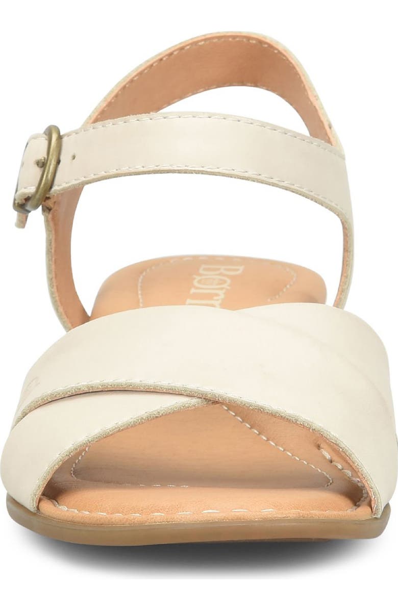 Børn Paige Wedge Sandal, Alternate, color, Cream Leather