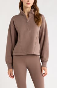 Zella Ultracozy Fleece Half Zip Pullover
