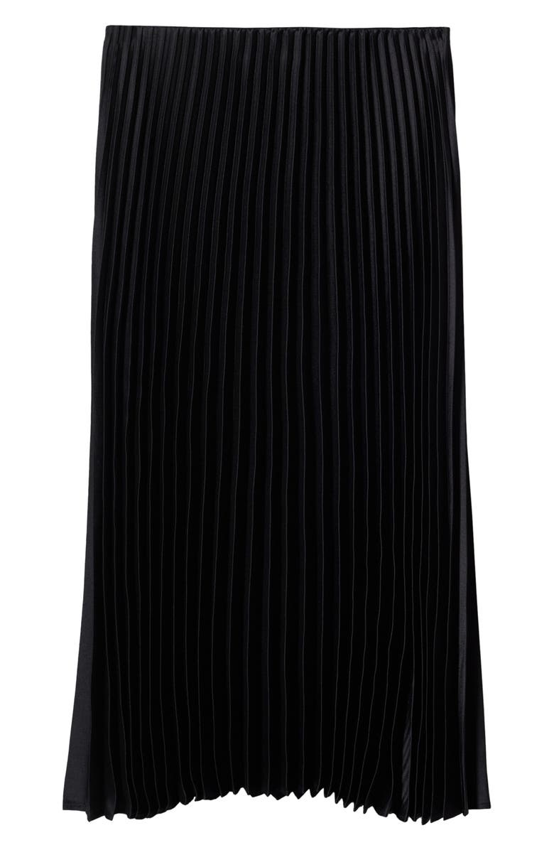 MANGO Pleated Satin Skirt, Alternate, color, 