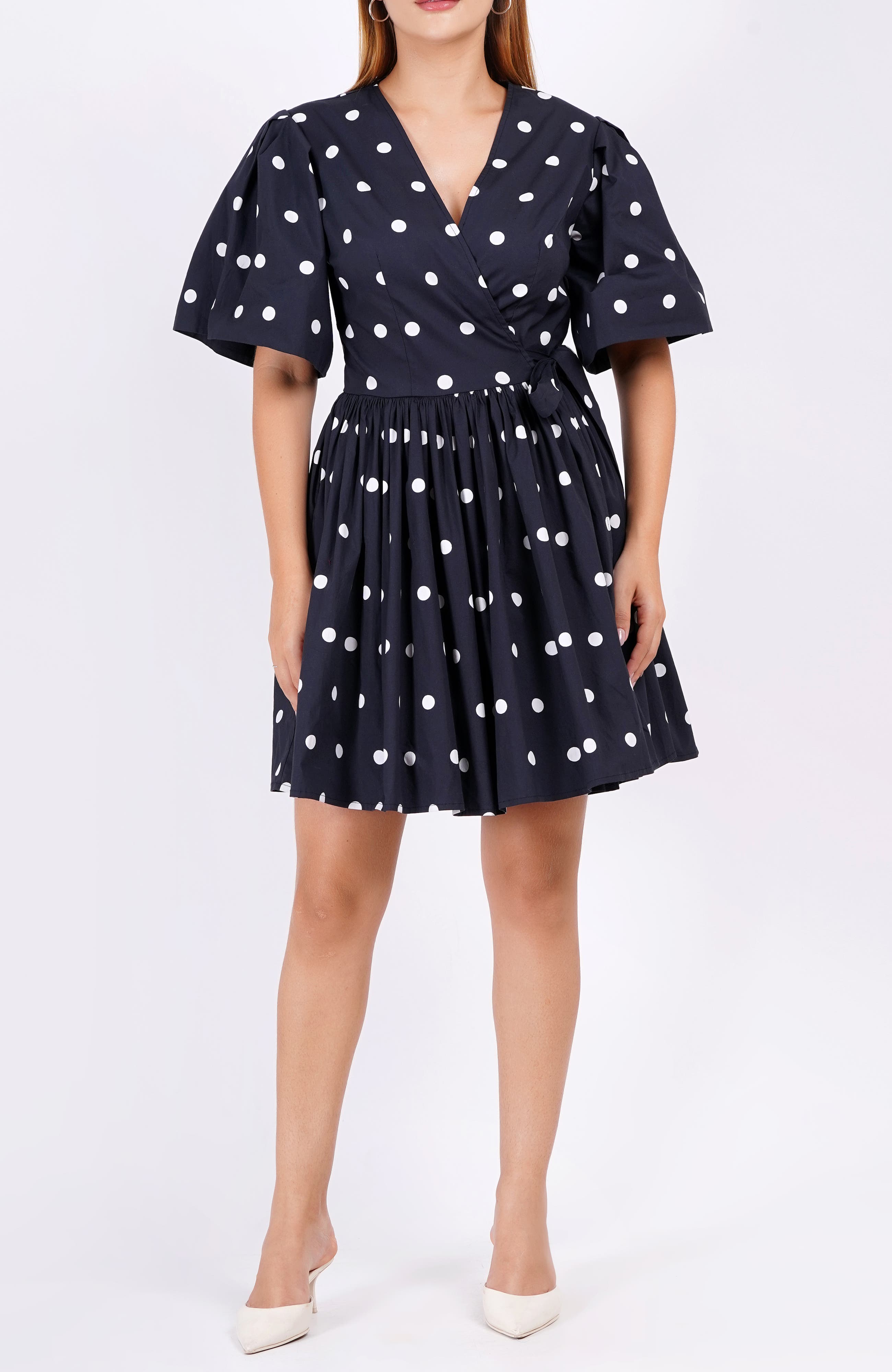 selected Small Polka Black White