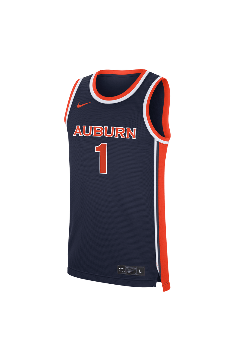 Nike Men's Nike Navy Auburn Tigers #1 Road War Eagle Replica Basketball Jersey, Alternate, color, Navy