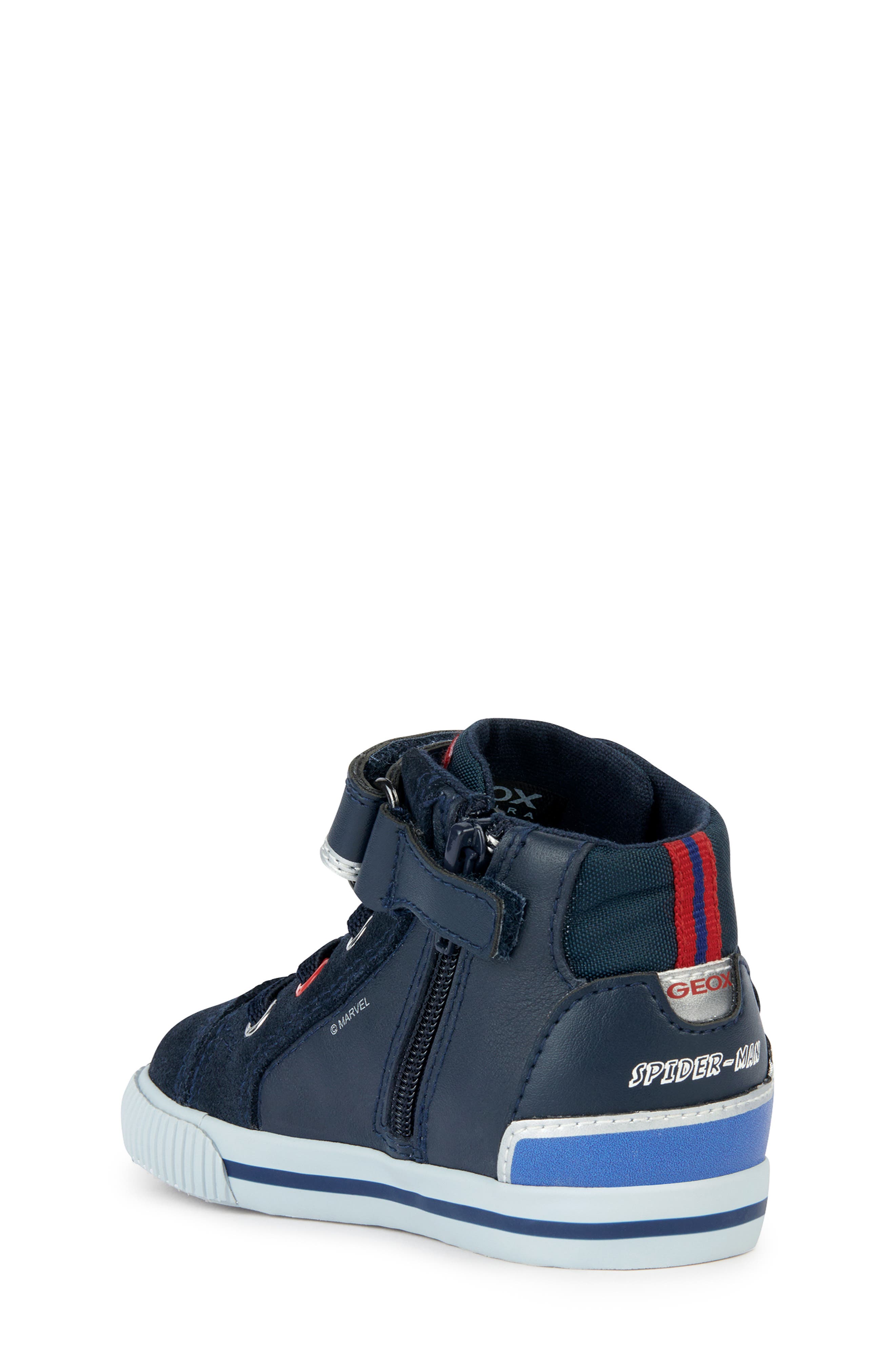 Geox Kids' Kilwi Spider-Man Sneaker, Alternate, color, 