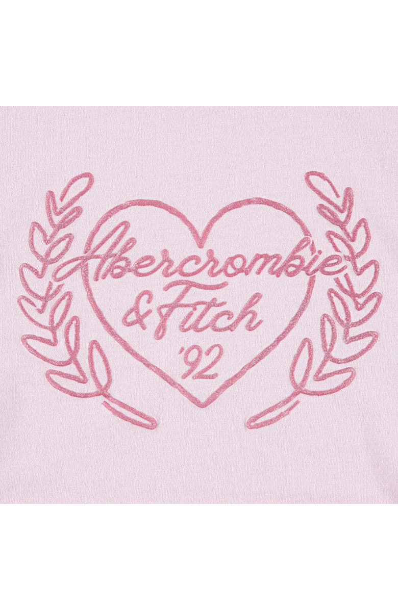 abercrombie kids Kids' Laurel Ruched Cotton Blend Graphic T-Shirt, Alternate, color, Cradle Pink