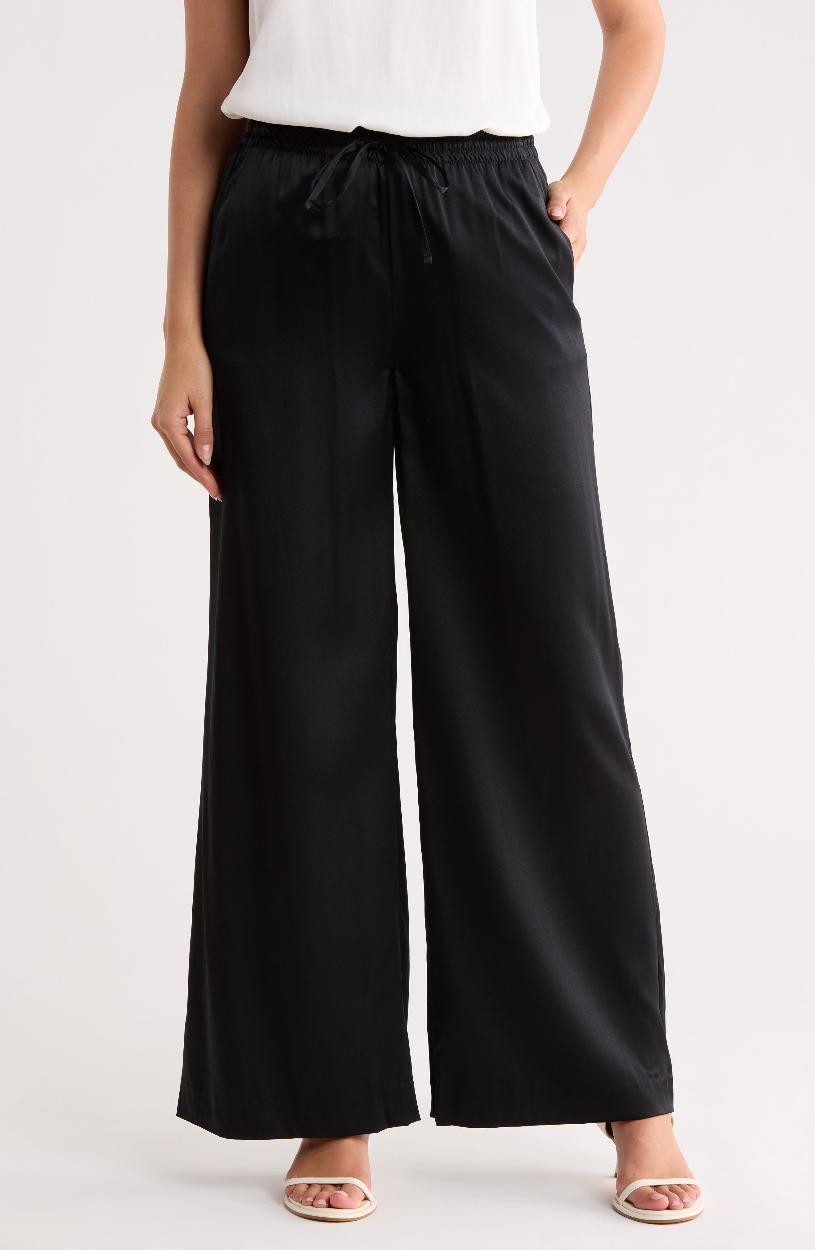 AG Kayla Stretch Silk Drawstring Pants