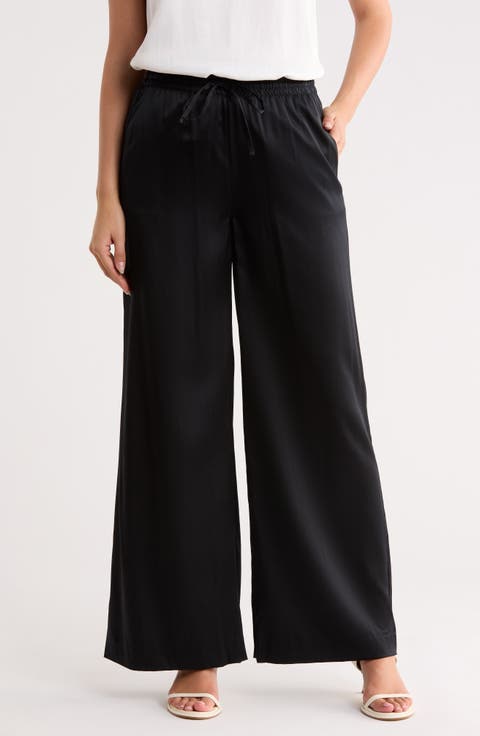 Kayla Stretch Silk Drawstring Pants