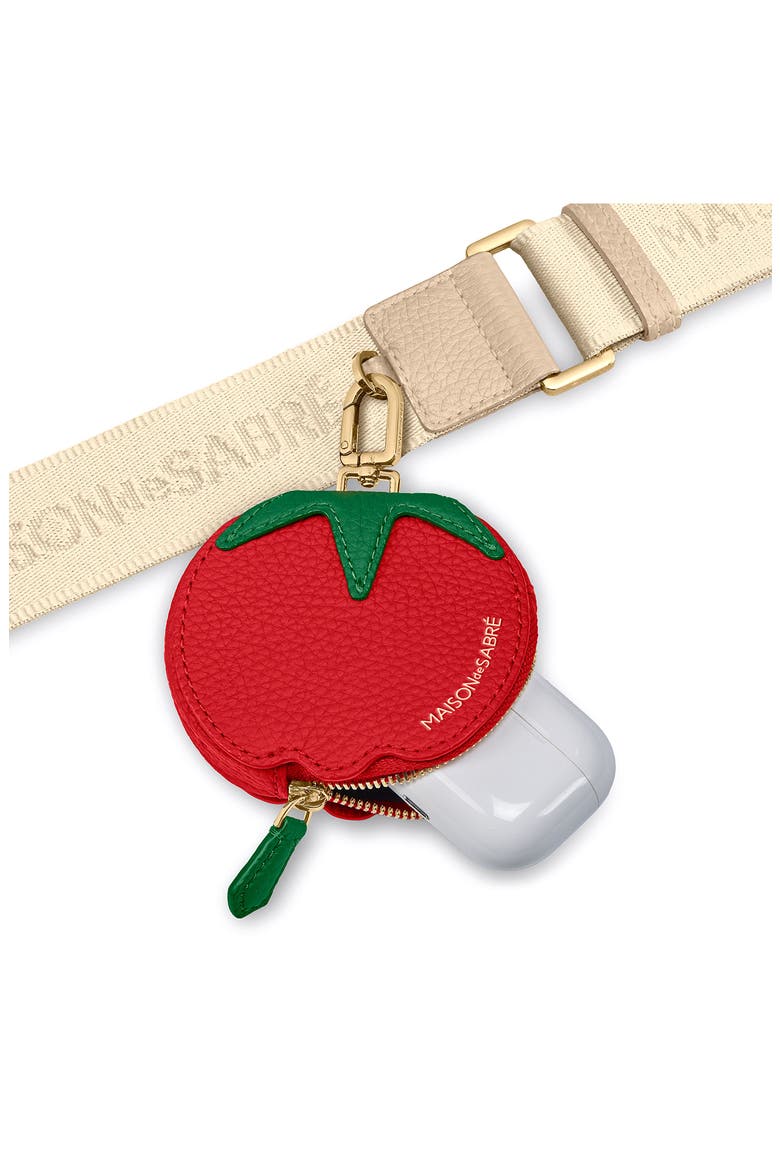 The SABRÉMOJI Fruit Coin Purse, Alternate, color, Tomato