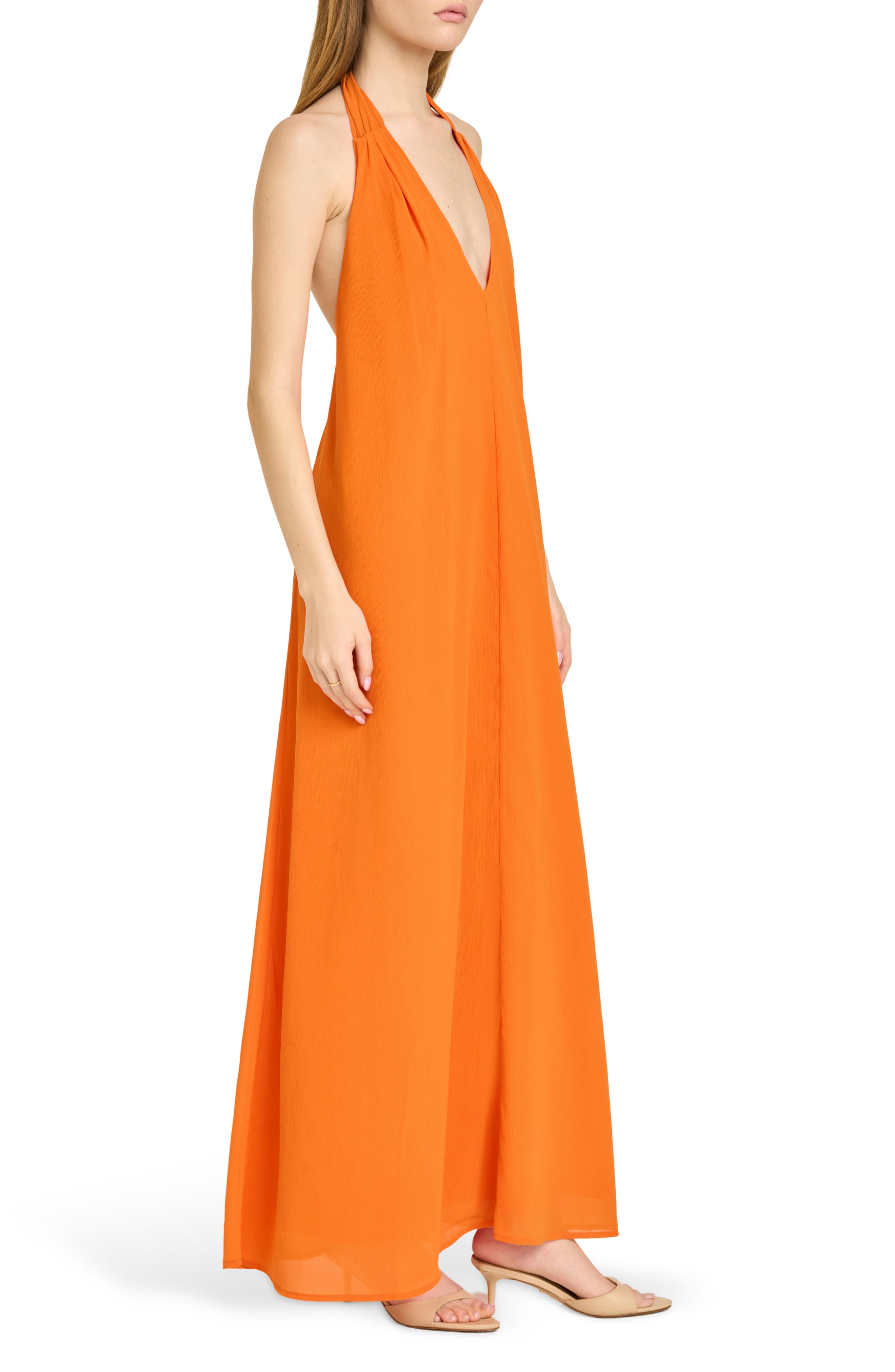 WAYF x Hannah Lovey Porter Solana Halter Maxi Dress (Nordstrom