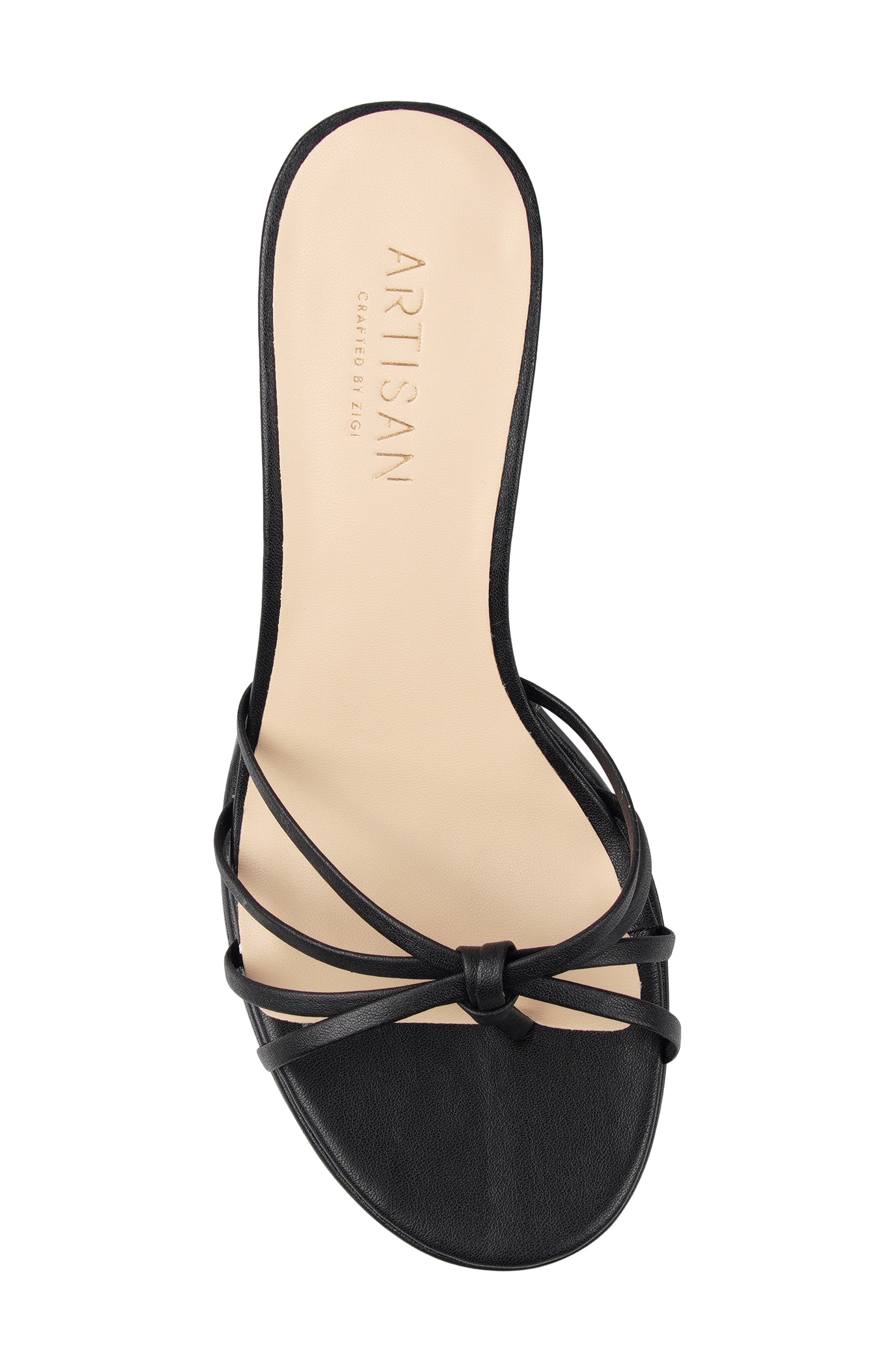Lingerr Leather Kitten Heel Sandal, Alternate, color, BLACK LEATHER