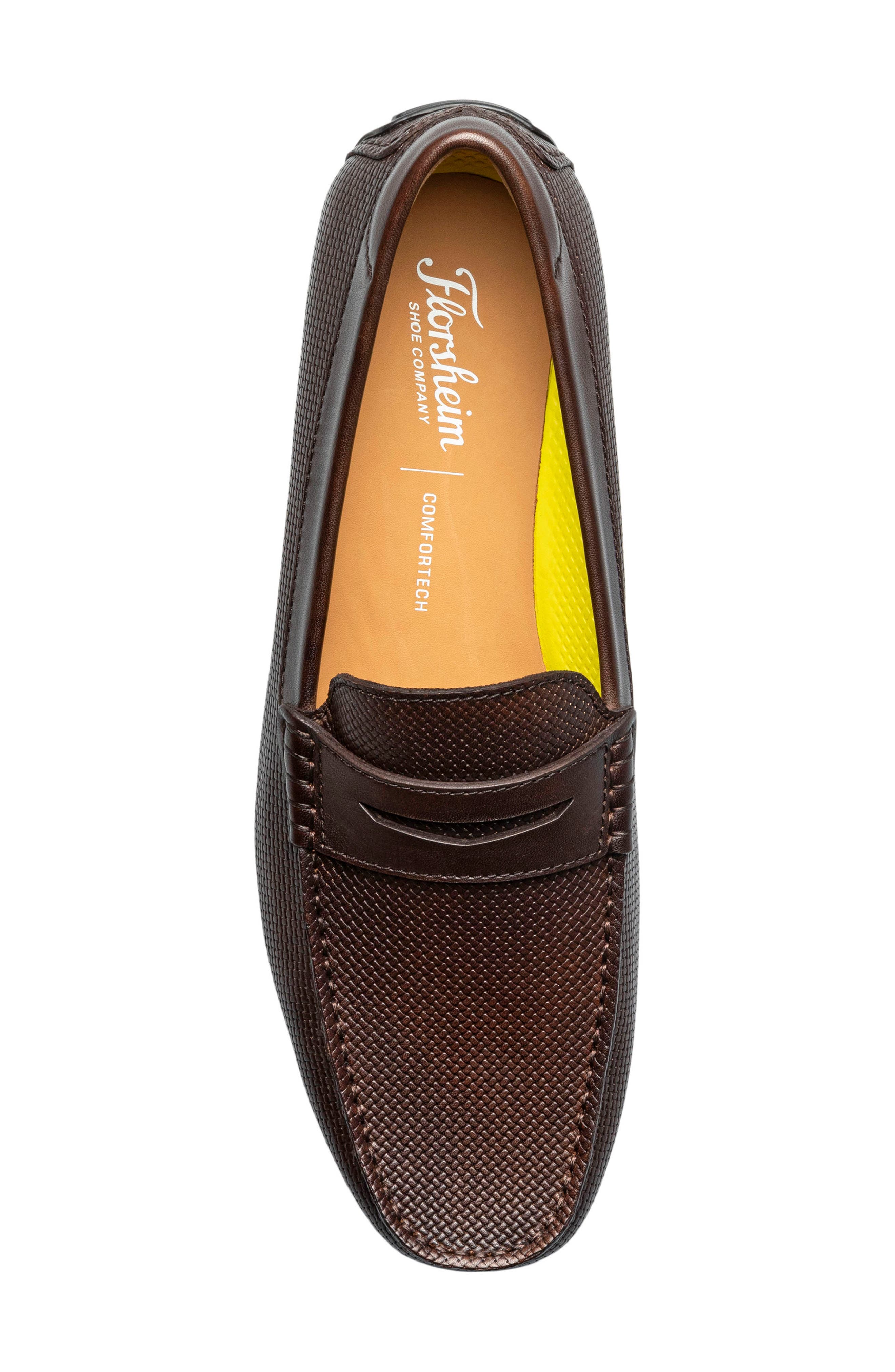 Monza Moc Toe Penny Loafer, Alternate, color, BROWN