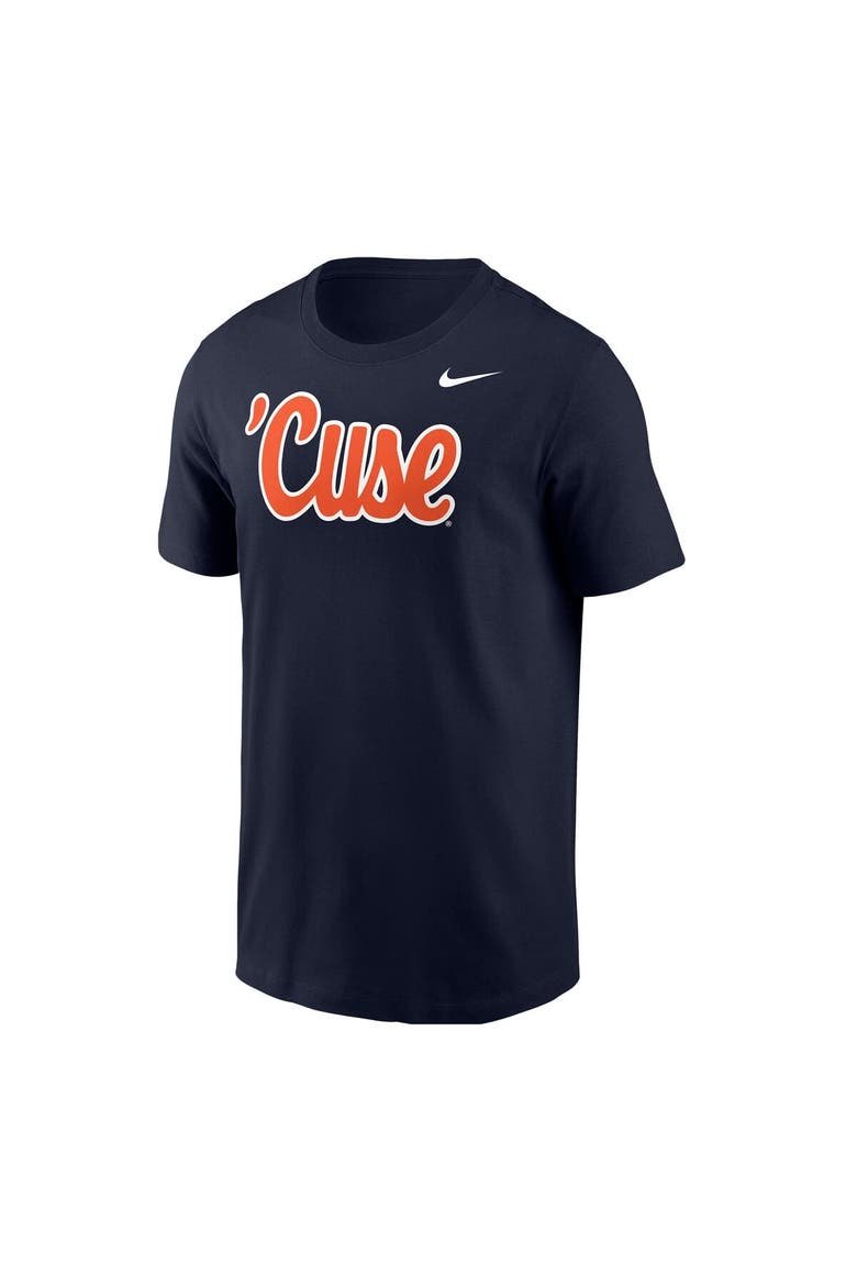 Men's Nike Navy Syracuse Orange Script T-Shirt, Alternate, color, Navy