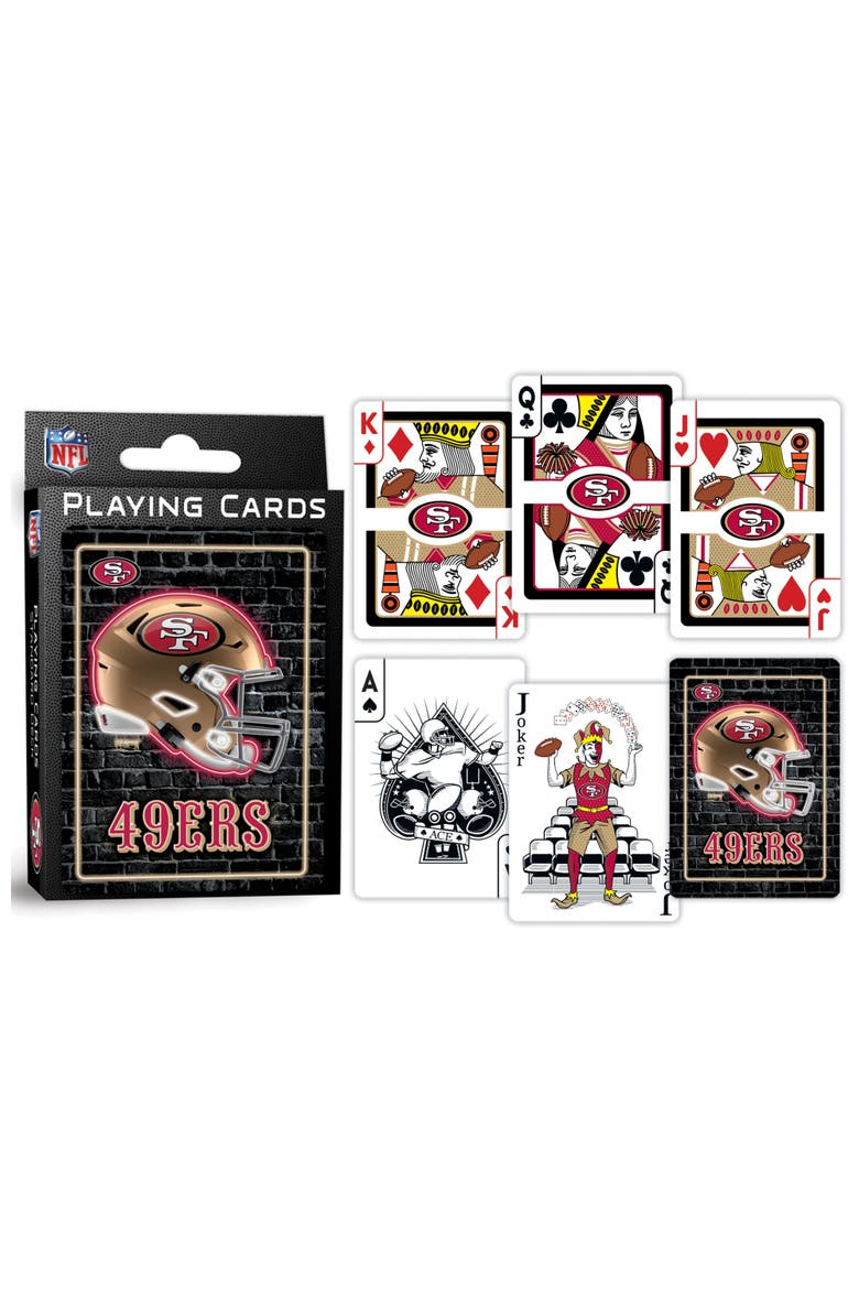 San Francisco 49ers Neon Playing Cards, Alternate, color, Multicolor