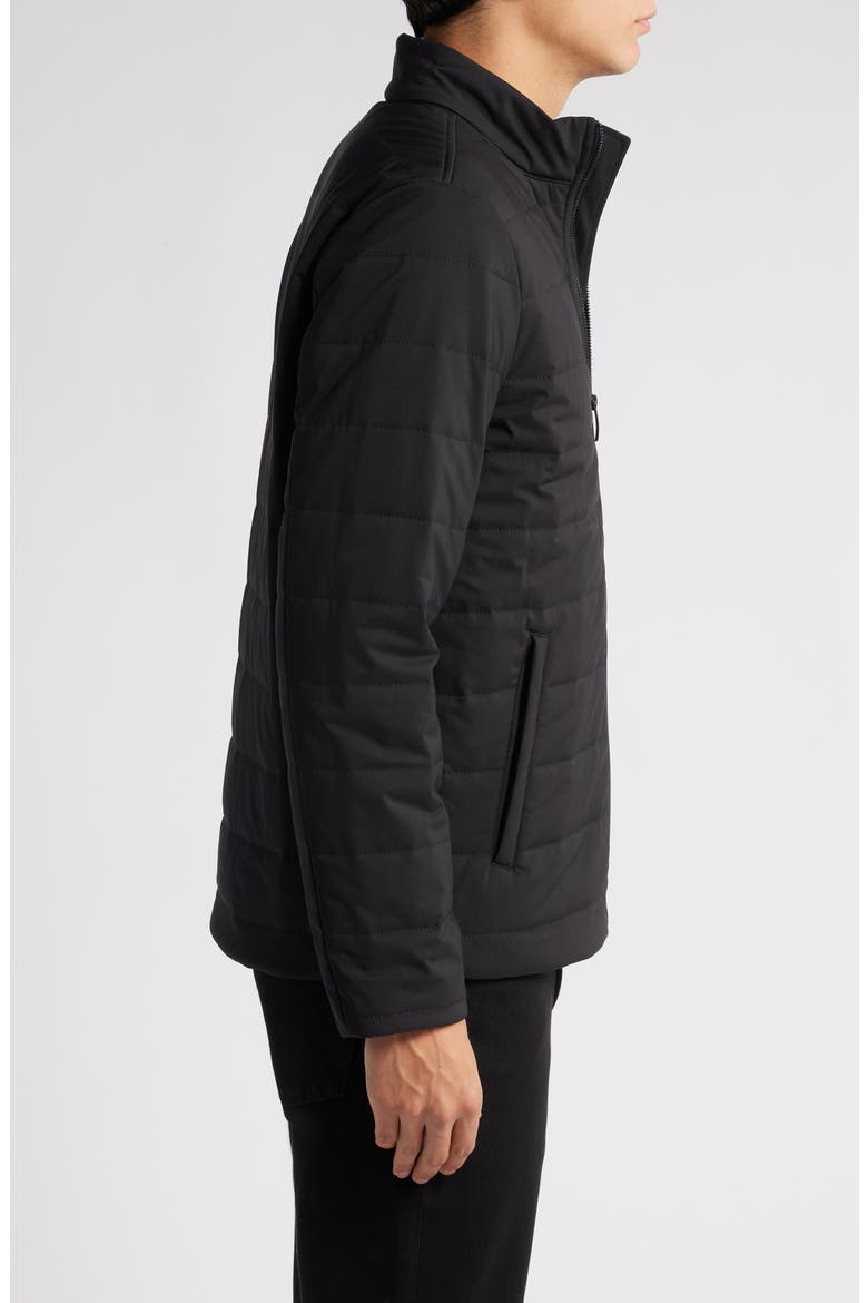 Quilted Insulated Jacket, Alternate, color, BLACK
