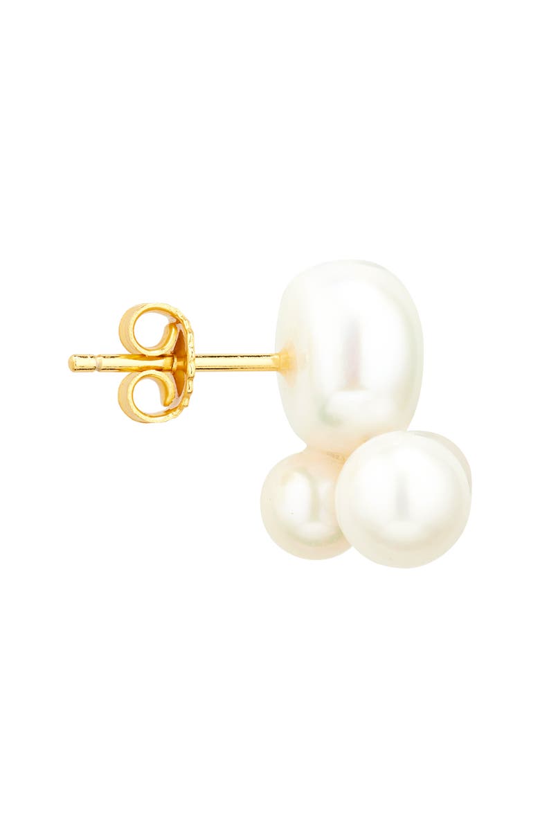 Éliou Cata Freshwater Pearl Cluster Stud Earrings, Alternate, color, White