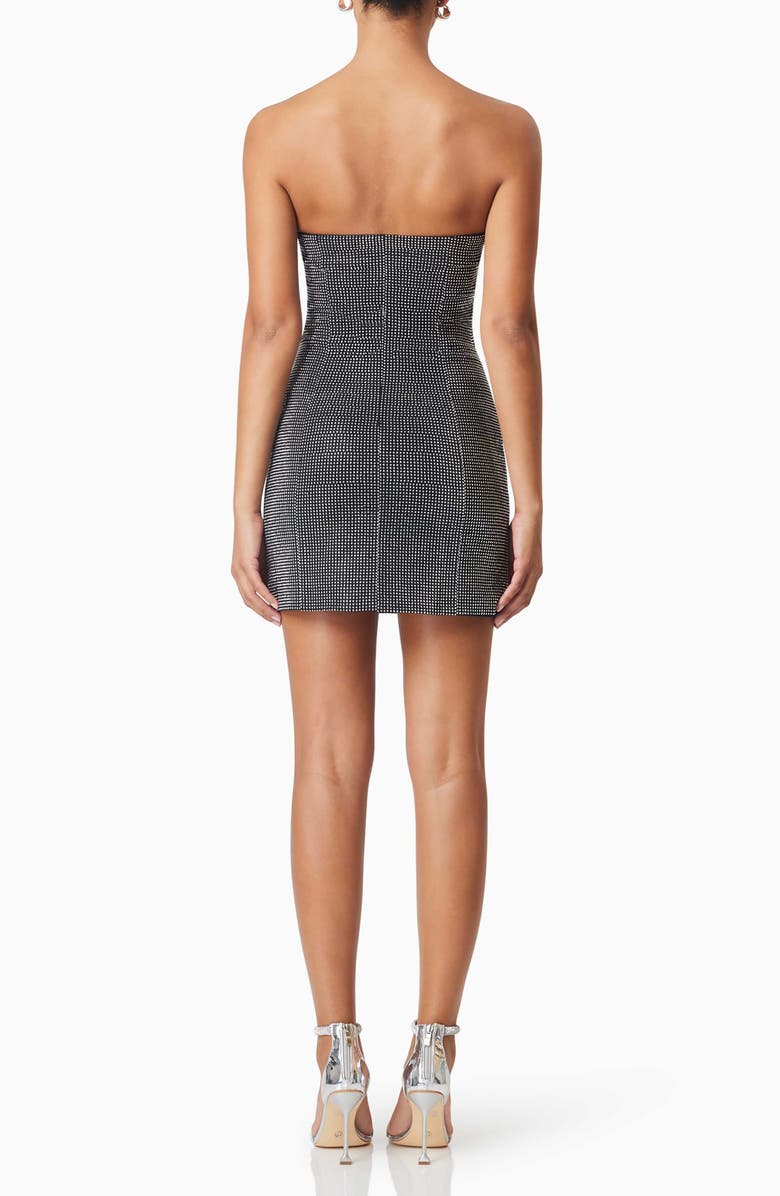 Elliatt Maia Stud Strapless Minidress, Alternate, color,
