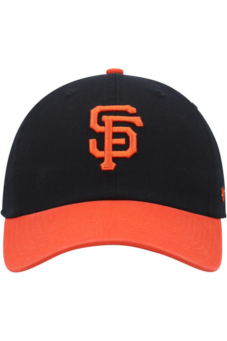 Men's '47 Black/Orange San Francisco Giants Clean Up Adjustable Hat, Alternate, color, Black