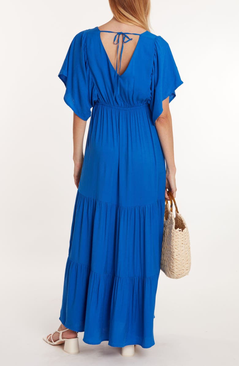 Cache Coeur Claudette Maternity maxi dress, Alternate, color, Electric Blue