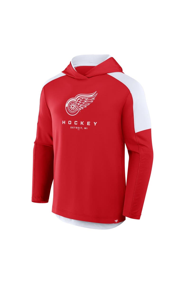 FANATICS Men's Fanatics Red Detroit Red Wings Meta Game Transitional Pullover Hoodie, Alternate, color, Red