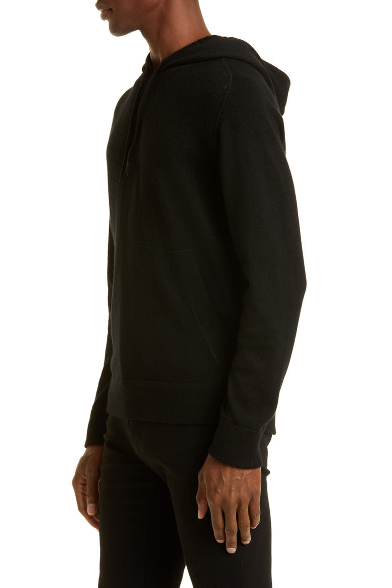 Oasi Cashmere Hoodie, Alternate, color, BLACK