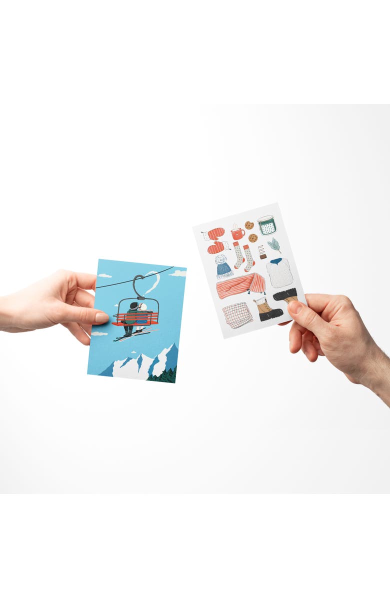 Ramus & Co Love/Valentine's Assorted Greeting Card Pack (3ct) "Ski Love, Love Sweater, Winter Essentials", Alternate, color, Multi-Pack