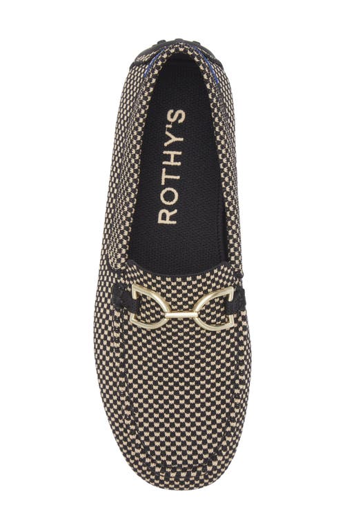 Rothys Rothy's The Double Bit Driver In Classic Micro Check