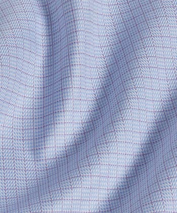 Trim Fit Broken Herringbone Check Dress Shirt
