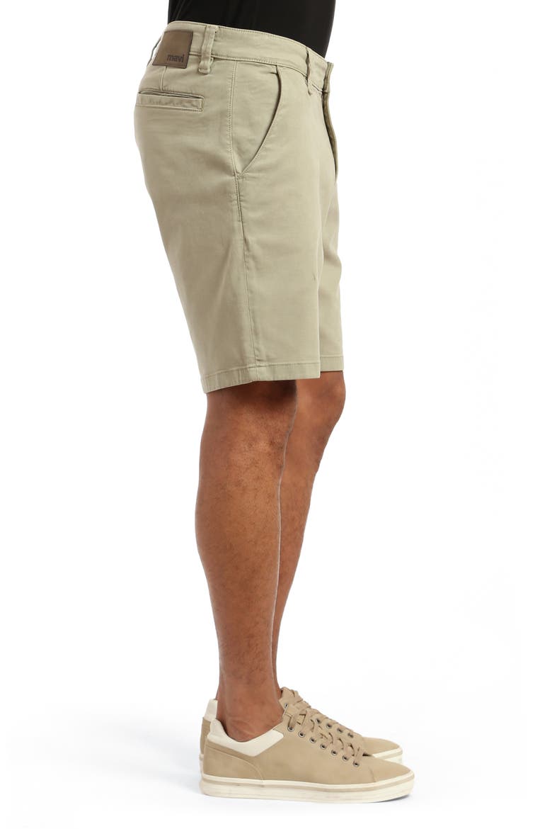 Noah Stretch Twill Flat Front Chino Shorts, Alternate, color, SEA GRASS LUXE TWILL