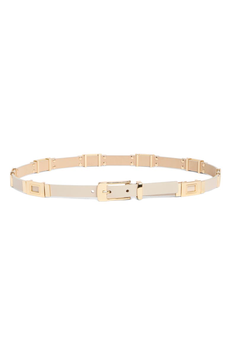 B-Low the Belt Roma Leather Belt, Main, color, Bone Gold