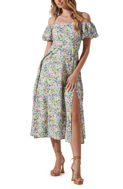 Off the Shoulder A-Line Dress