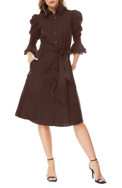 Lucia Stretch Cotton Poplin Shirtdress