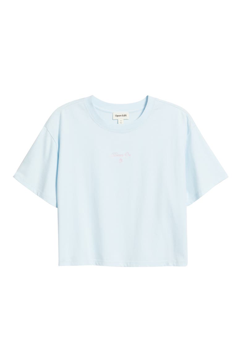 Boxy Crop Sleep T-Shirt, Alternate, color, BLUE DREAM