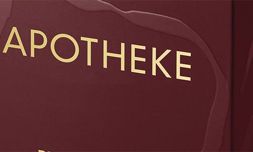 Apotheke Bitter Cherry Classic Scented Candle In Red