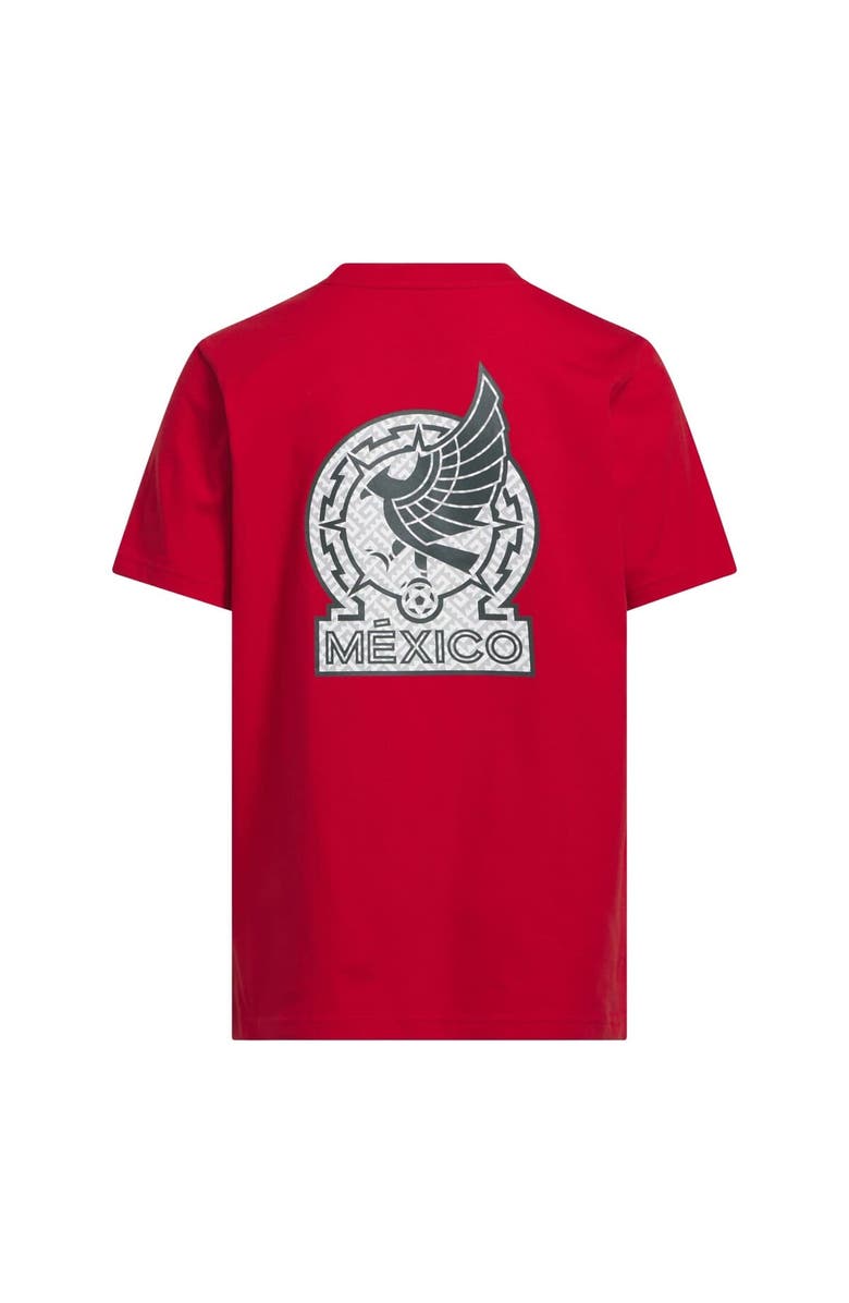 adidas Youth adidas Red Mexico National Team 2026 Away Jersey Hook T-Shirt, Alternate, color, Red