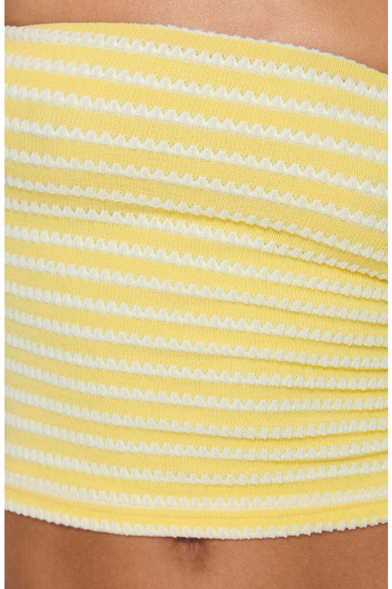 Millert Textured Stripe Tube Top, Alternate, color, YELLOW