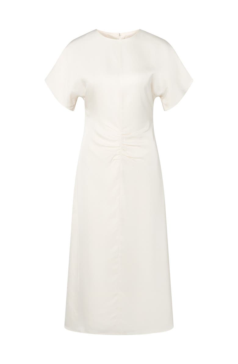 Malina Linda Gathered Waist Midi Dress, Alternate, color, Vanilla