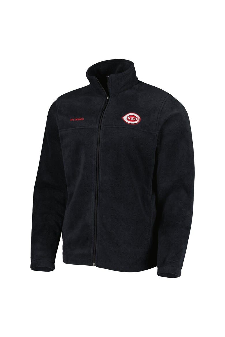 Men's Columbia Black Cincinnati Reds Steens Mountain Full-Zip Jacket, Alternate, color, Black