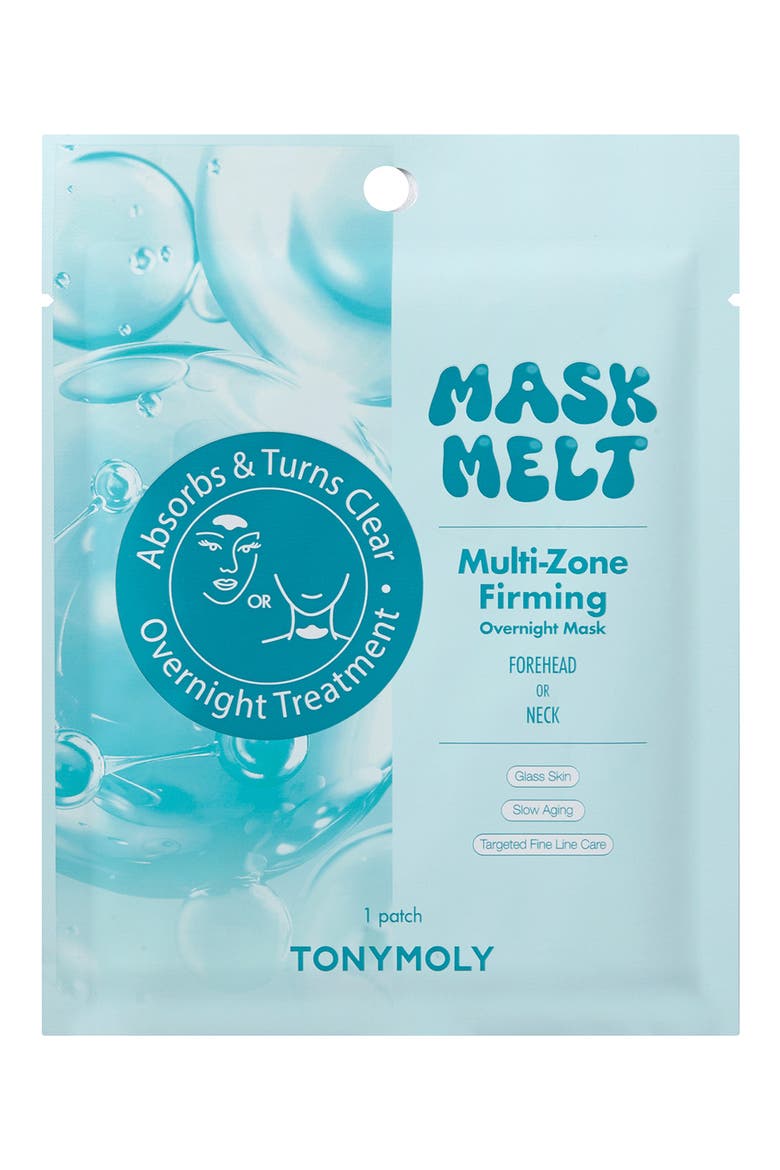Mask Melt Forehead or Neck Multi-Zone Firming Overnight Mask, Main, color, BLUE
